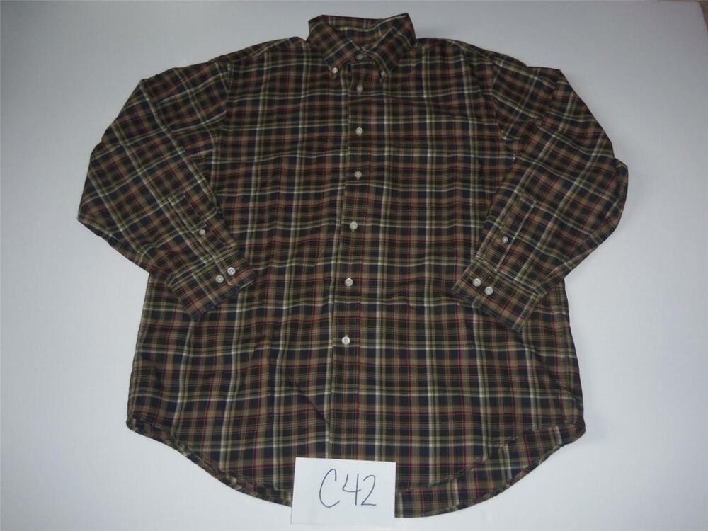Turnbury Dress Shirt Signature Twill Large Long-Sleeved Plaid Mens -0513C42